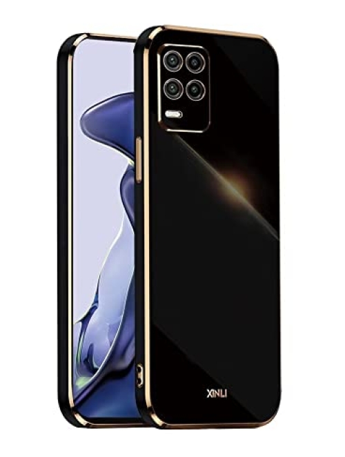 EASSGU Schwarz Silikon Handyhülle für Xiaomi Mi 10 Lite 5G Handyhülle24