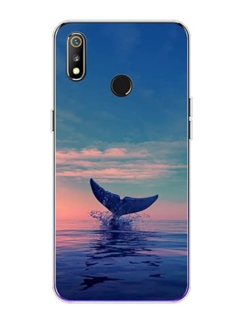 KARTXITAI Blau Silikon Handyhülle für Realme 3i Handyhülle24