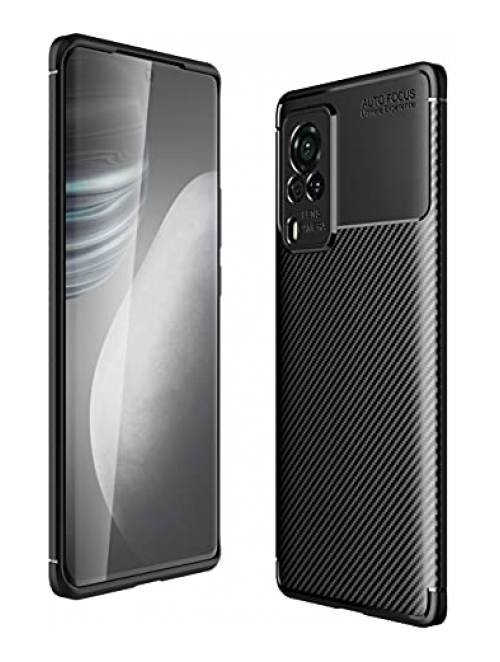 GIOPUEY Schwarz TPU Handyhülle für vivo X60 Pro+ Handyhülle24