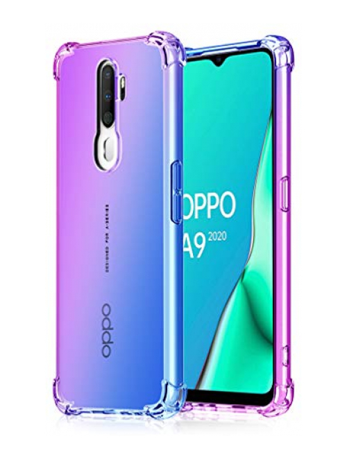 HAOYE Lila TPU Handyhülle für Oppo A9 (2020) Handyhülle24