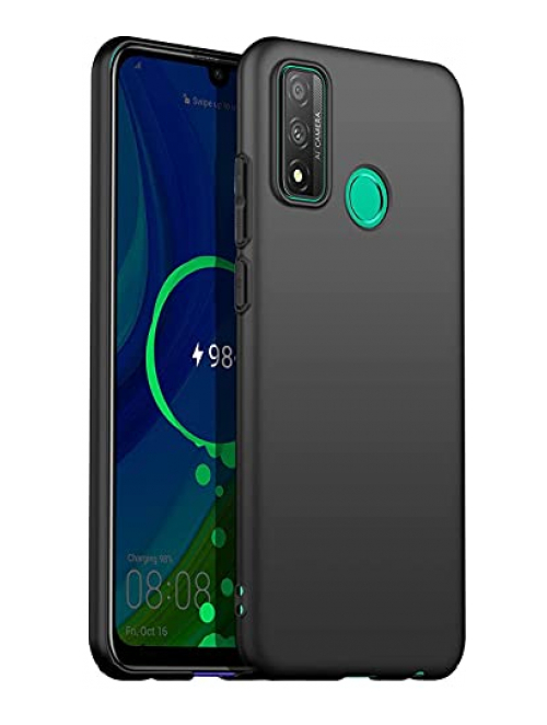 Verco Schwarz Silikon Handyhülle für Huawei P smart 2020 Handyhülle24