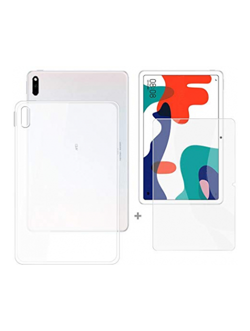 AQGG semi transparente-white TPU Handyhülle für Huawei MatePad 10.4 Handyhülle24