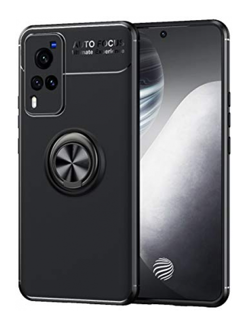 WEIOU schwarz+schwarz TPU Handyhülle für vivo X60 Pro+ Handyhülle24