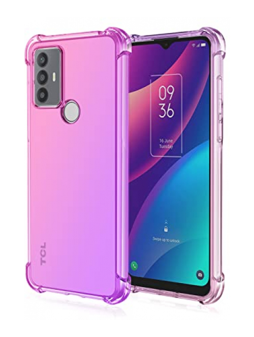 Niaoszhex rosa lila TPU Handyhülle für TCL MoveTime Handyhülle24