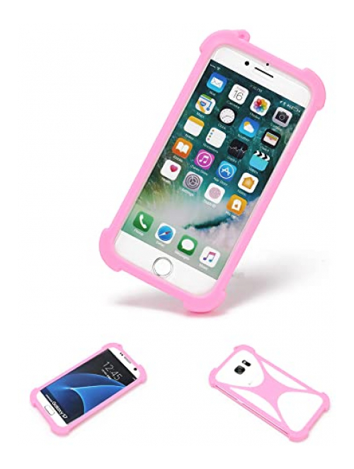 K-S-Trade Pink TPU Handyhülle für HTC Wildfire E Handyhülle24