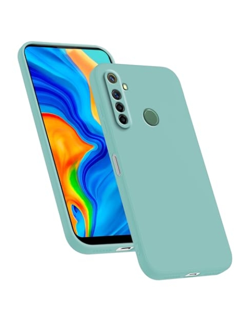 HAFFAN Weiss Handyhülle für Realme 5s Handyhülle24