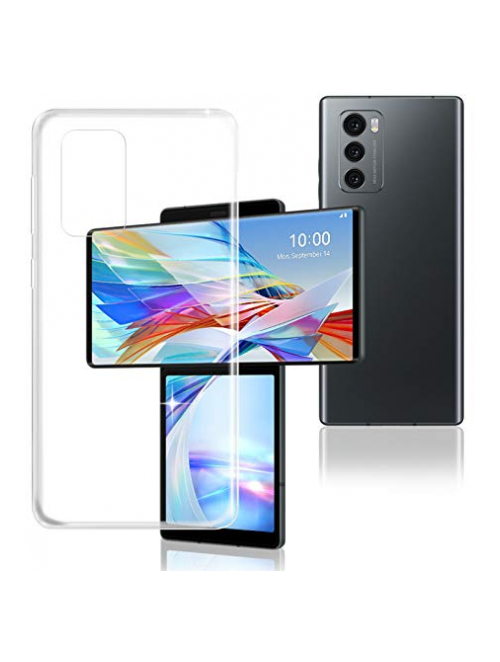 ZXLZKQ Transparent TPU Handyhülle für LG Wing 5G Handyhülle24