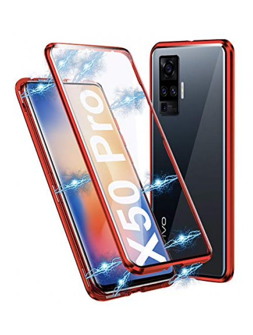 JoiCase Rot Glas Handyhülle für vivo X50 5G Handyhülle24