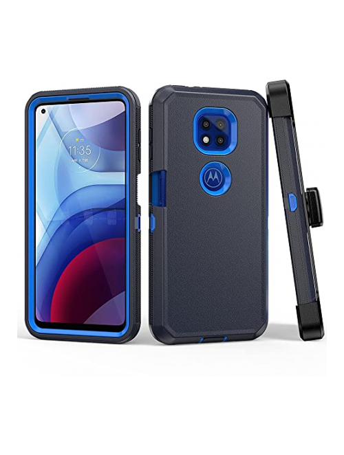 TASHHAR Blau silikon kunststoff Handyhülle für Motorola Moto G Power (2021) Handyhülle24