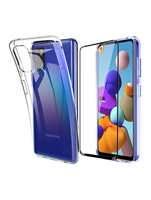Lifeacc Transparent TPU Handyhülle für Samsung Galaxy A21 Handyhülle24