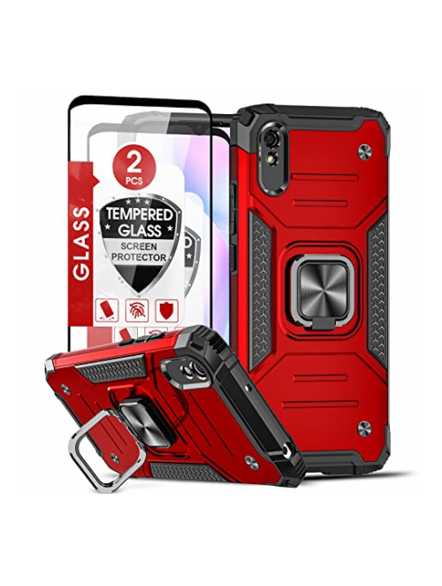 LeYi Rot TPU Handyhülle für Xiaomi Redmi 9 Prime Handyhülle24