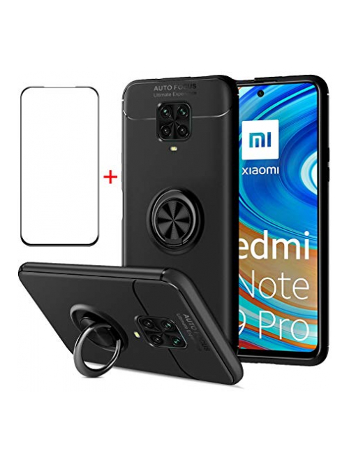 AKABEILA Schwarz Silikon Handyhülle für Xiaomi Redmi Note 9 Pro Max Handyhülle24