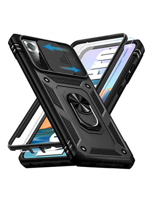 Giyer Schwarz TPU Handyhülle für Xiaomi Redmi Note 10 Pro Handyhülle24