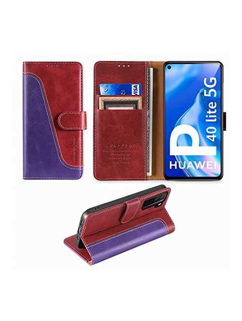 FMPCUON lila/rot Handyhülle für Huawei nova 7 SE Handyhülle24