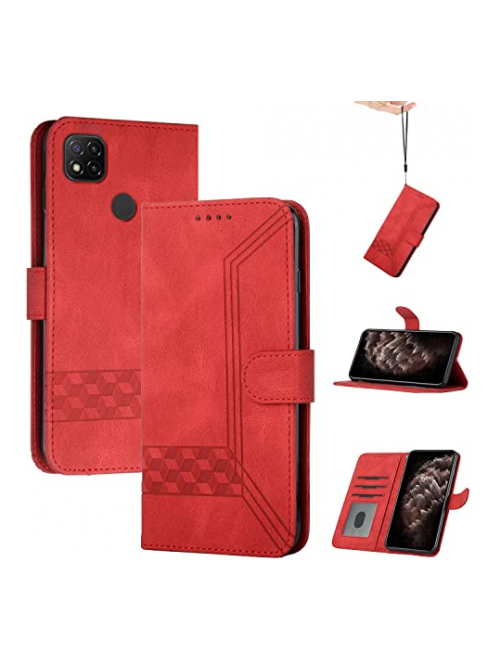 PNATEE Rot Handyhülle für Xiaomi Poco C3 Handyhülle24