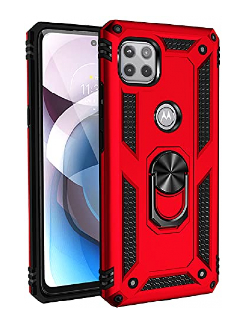 BestST Rot Handyhülle für Motorola One 5G Ace Handyhülle24