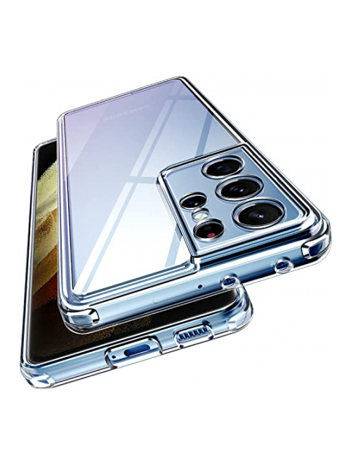 ivoler Transparent TPU Handyhülle für Samsung Galaxy S21 Ultra 5G Handyhülle24