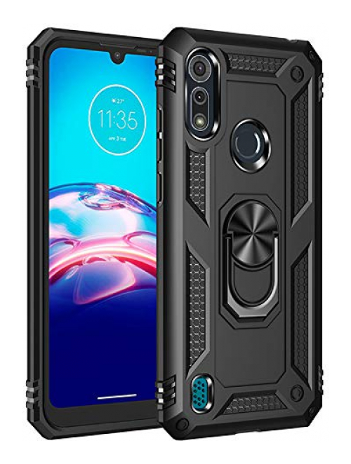 BestST Schwarz Handyhülle für Motorola Moto E6s (2020) Handyhülle24