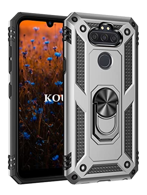 KOUYI Grau Handyhülle für LG K31 Handyhülle24