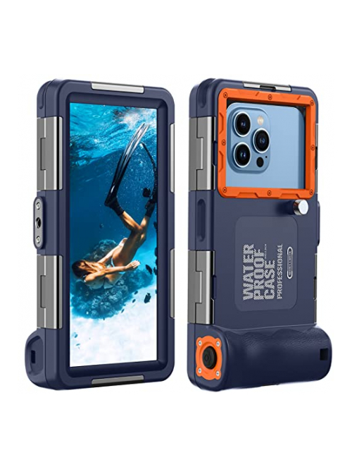 Lanhiem blau+orange TPU Handyhülle für Huawei Mate 30 Pro 5G Handyhülle24