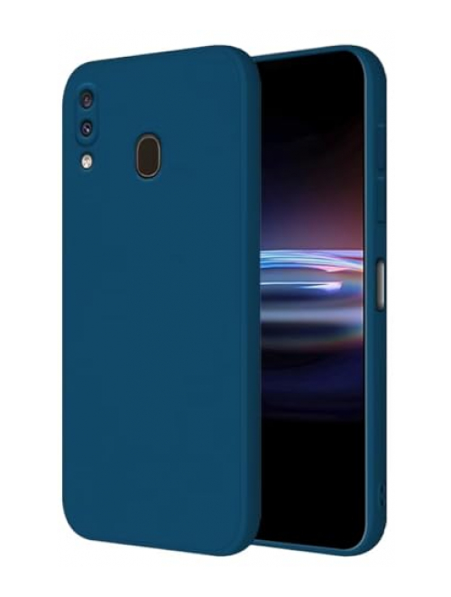 HONLEN Blau Silikon Handyhülle für Samsung Galaxy M10s Handyhülle24