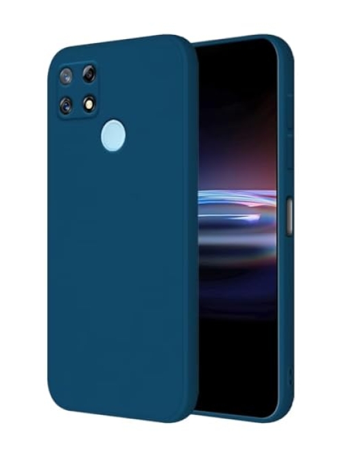 HONLEN Blau Silikon Handyhülle für Realme C12 Handyhülle24