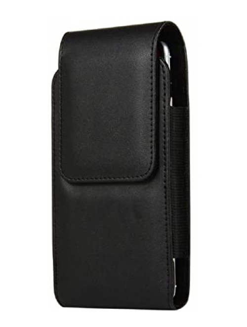 DFV mobile Schwarz Leder Handyhülle für HTC Wildfire E1 lite Handyhülle24