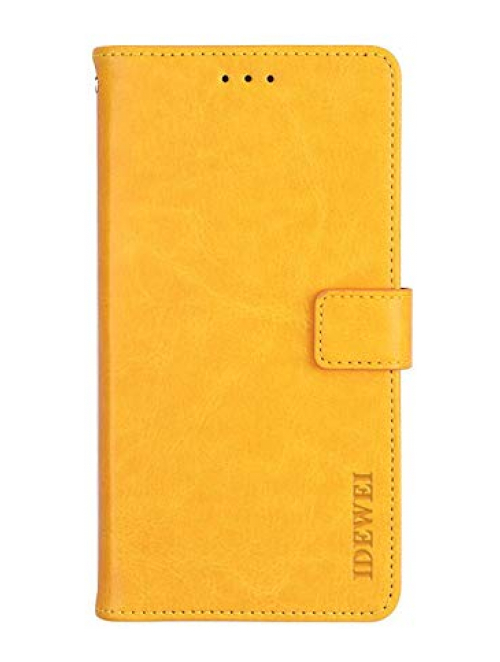 NEKOYA yellow Leder Handyhülle für Infinix S4 Handyhülle24