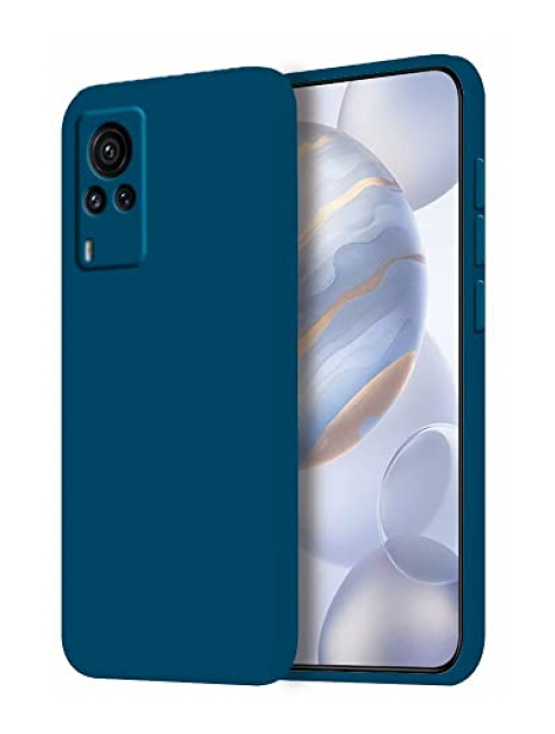 HONLEN Blau Silikon Handyhülle für vivo X60 Pro+ Handyhülle24