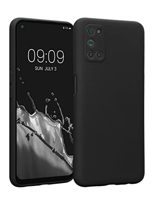 kwmobile Schwarz TPU Handyhülle für Oppo A52 Handyhülle24