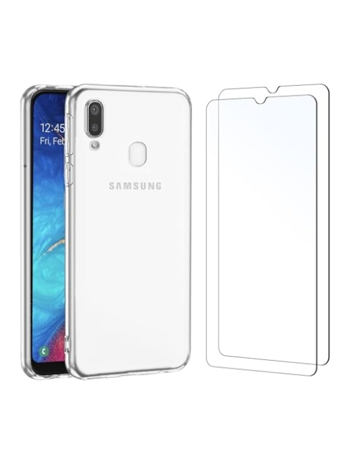 NEW'C Transparent Silikon Handyhülle für Samsung Galaxy A20e Handyhülle24