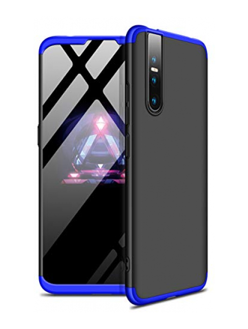 ZSCHAO schwarz&blau Glas Handyhülle für vivo V15 Pro Handyhülle24