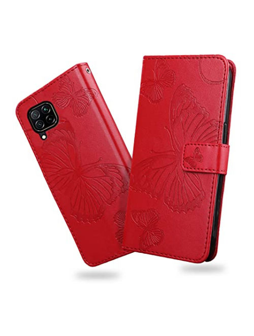DENDICO Rot Handyhülle für Huawei nova 6 SE Handyhülle24