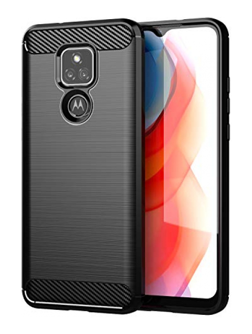TingYR Schwarz Silikon Handyhülle für Motorola Moto G Play (2021) Handyhülle24