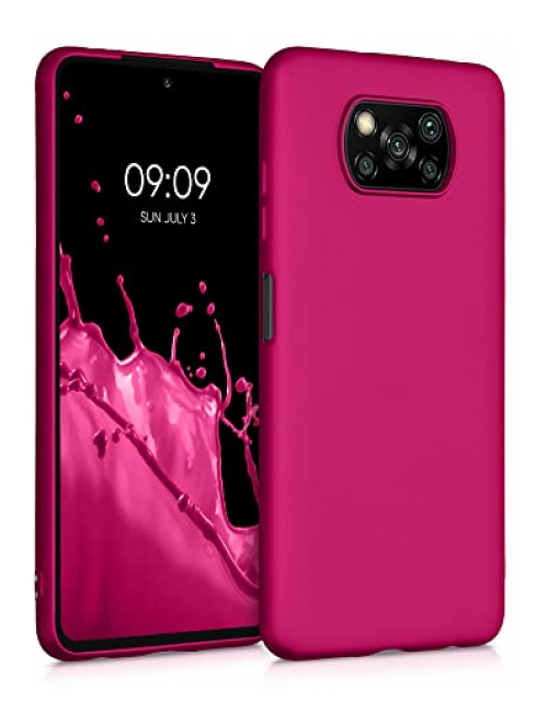 kwmobile metallic pink TPU Handyhülle für Xiaomi Poco X3 NFC Handyhülle24