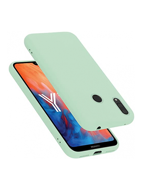 Cadorabo liquid hell grÜn TPU Handyhülle für Huawei Y7 Prime (2019) Handyhülle24