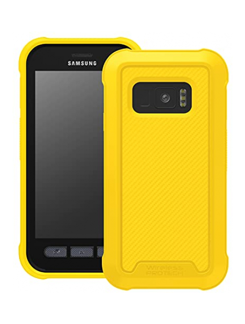 Wireless PROTECH Gelb TPU Handyhülle für Samsung Galaxy Xcover FieldPro Handyhülle24