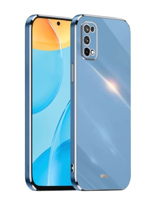 EASSGU Blau Silikon Handyhülle für Realme 7 5G Handyhülle24