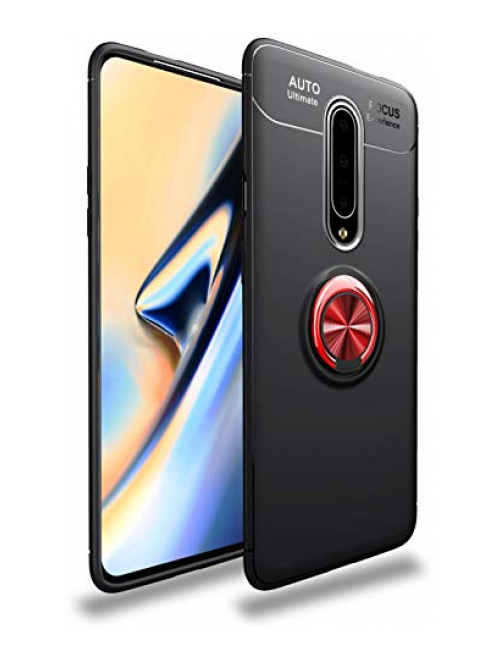 MOONCASE Schwarz / Rot TPU Handyhülle für OnePlus 8 5G (T-Mobile) Handyhülle24