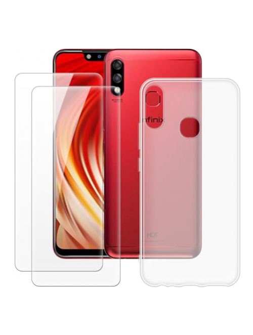 MILEGAO Transparent TPU Handyhülle für Infinix Hot 7 Handyhülle24