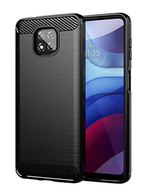TingYR Schwarz Silikon Handyhülle für Motorola Moto G Power (2021) Handyhülle24