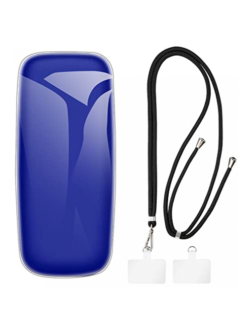 Shantime transparente hülle + schwarzes umhängeband TPU Handyhülle für Nokia 105 (2019) Handyhülle24