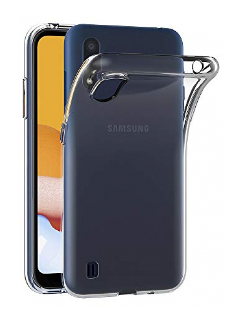 AICEK Transparent Silikon Handyhülle für Samsung Galaxy A01 Handyhülle24