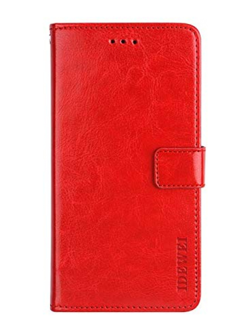 Generic Rot Leder Handyhülle für ZTE Blade X1 5G Handyhülle24