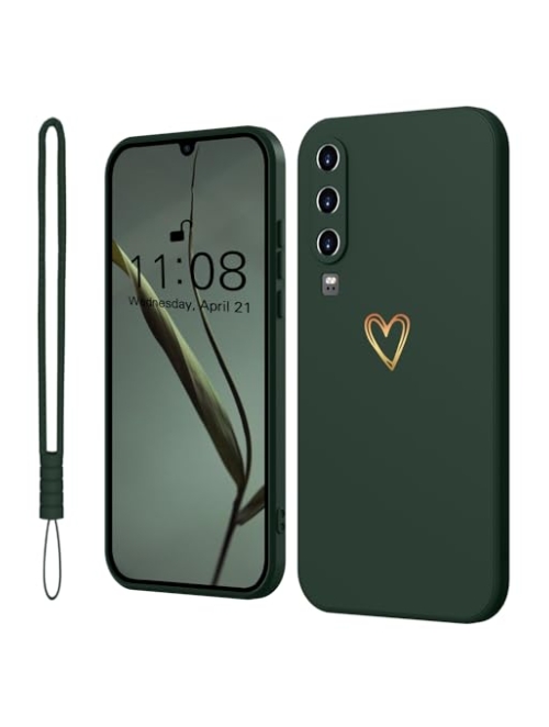 Mitetabo Grün Silikon Handyhülle für Huawei P30 Handyhülle24