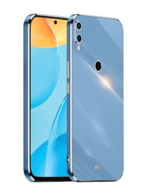 HONLEN Blau Silikon Handyhülle für Huawei Y7 Pro (2019) Handyhülle24