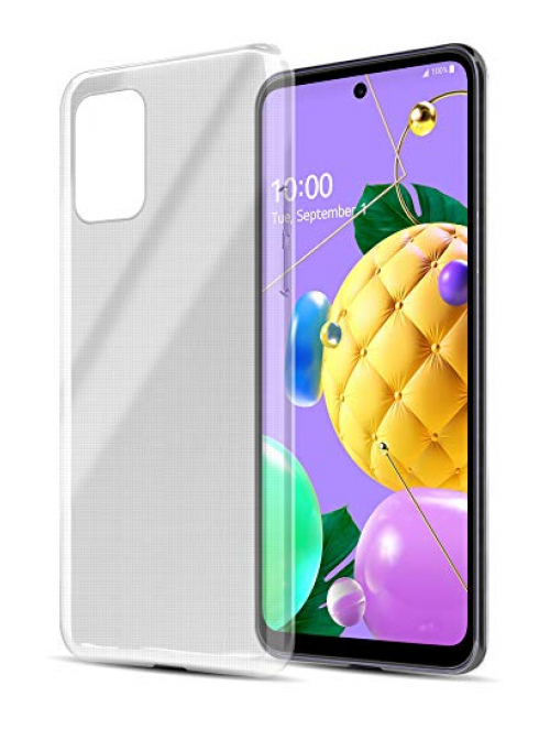 Cadorabo Transparent TPU Handyhülle für LG Q52 Handyhülle24