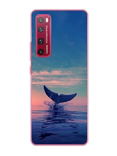 KARTXITAI Blau Silikon Handyhülle für Huawei nova 7 Pro 5G Handyhülle24