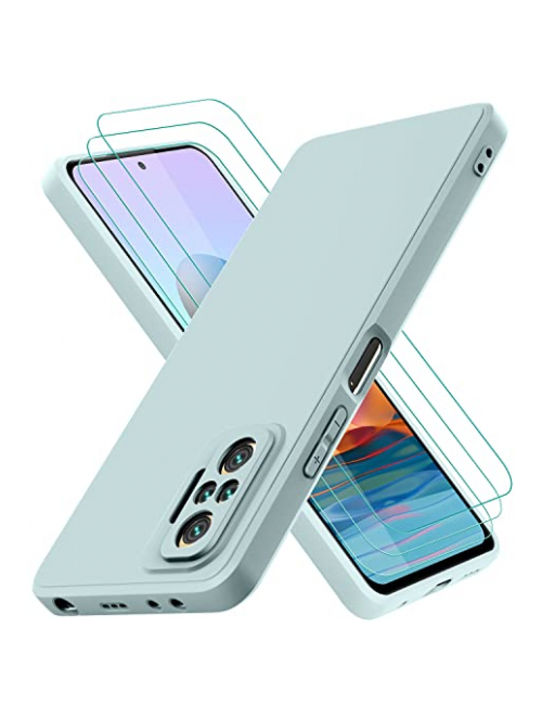 Oureidoo hell grün TPU Handyhülle für Xiaomi Redmi Note 10 Handyhülle24