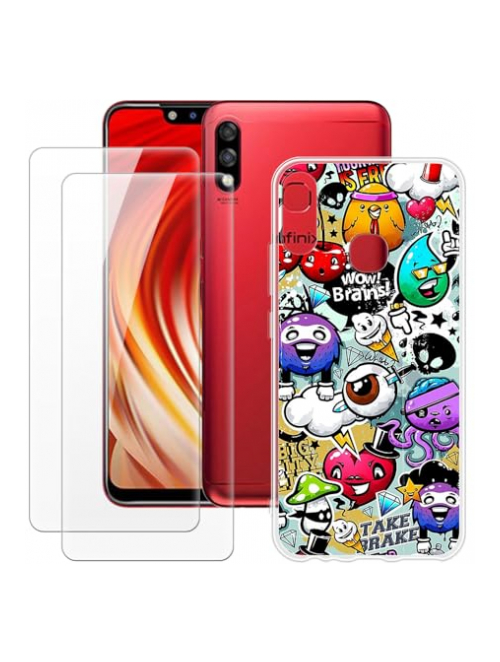 MILEGAO Graffiti TPU Handyhülle für Infinix Hot 7 Handyhülle24